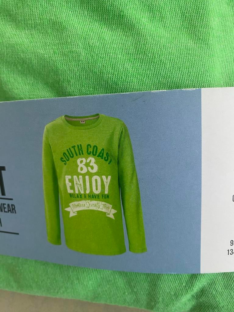 Groene longsleeve maat 158/164, Ophalen of Verzenden, Nieuw, Jongen, Shirt of Longsleeve