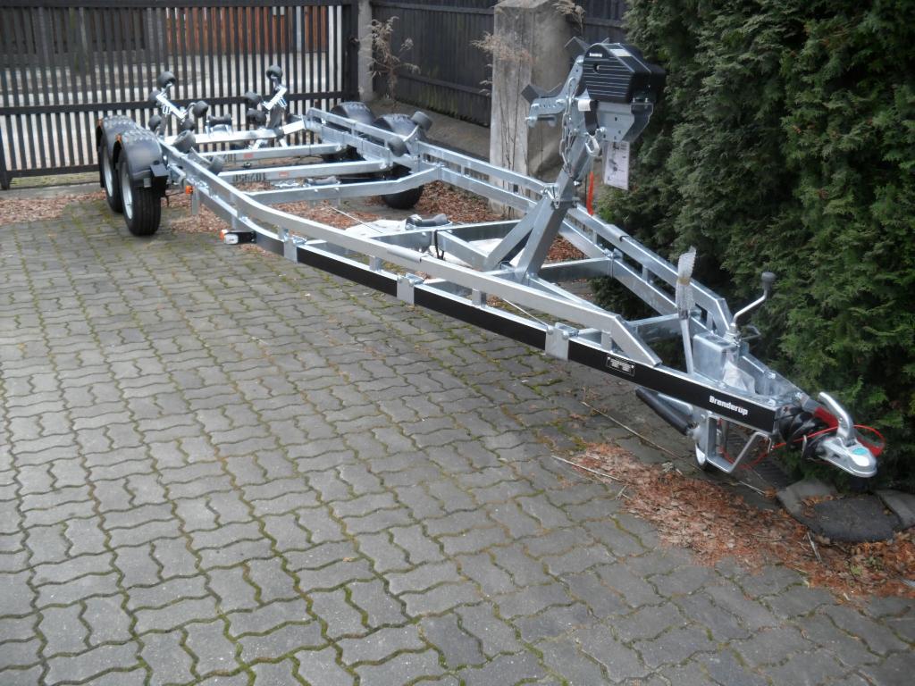 Boottrailer Brenderup 88224TB 2500KG tandemasser, Ophalen, 1500 tot 3000 kg, Sloepentrailer, 6 tot 9 meter