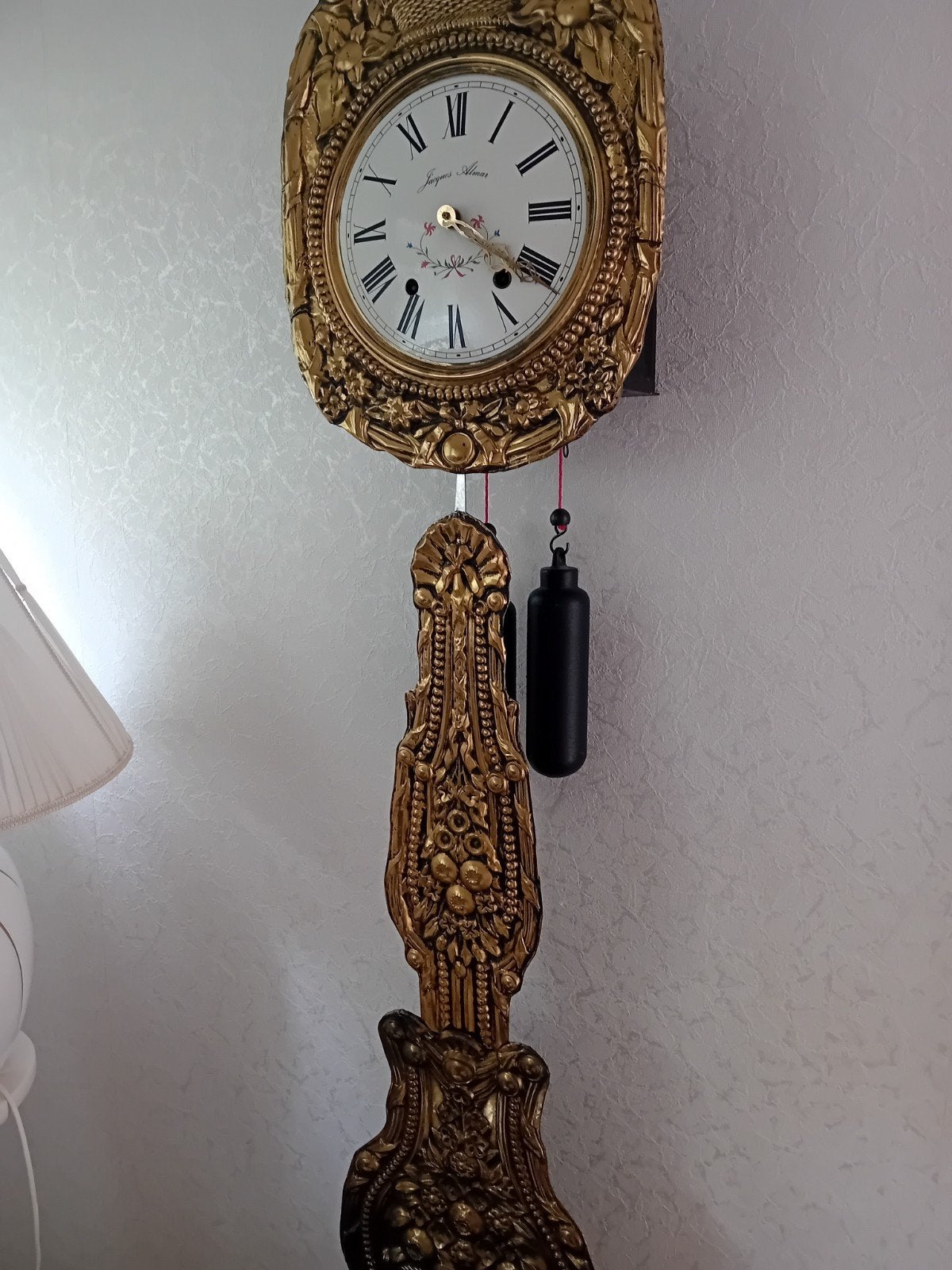 Antieke Franse Boulle Klok met Console, Ophalen
