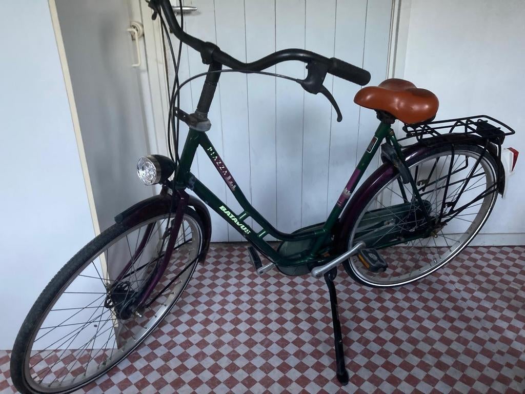 Batavus Piazza damesfiets - Groen, Fietsen en Brommers, Fietsen | Dames | Damesfietsen, Gebruikt, Batavus, Ophalen of Verzenden