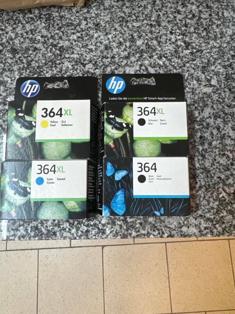 HP 364XL en 364 Inktpatronen - Zwart, Geel, Cyaan, Ophalen of Verzenden, Nieuw, Cartridge