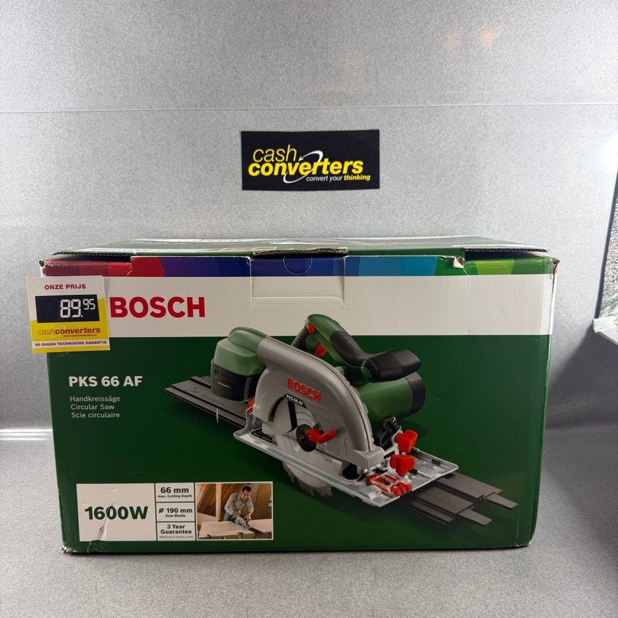 Bosch PKS 66 AF handcirkelzaag | nieuw in doos | 416004, Gebruikt, Cirkelzaag, Ophalen of Verzenden, 30 tot 70 mm