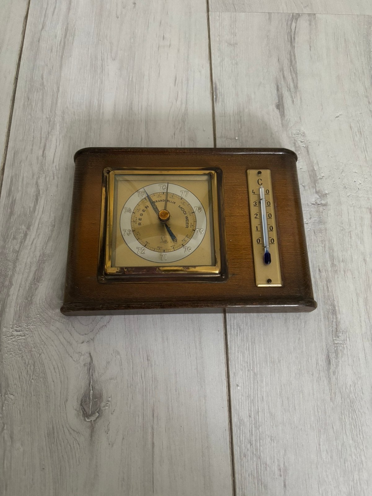 Vintage Lufft Barometer & Thermometer, Ophalen of Verzenden