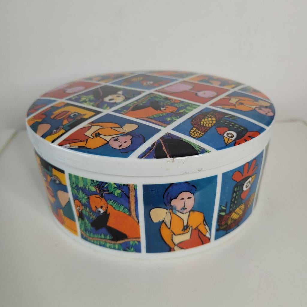 Reinaerde keramiek koektrommel dekseldoos Schoonhoven 20 cm, Ophalen of Verzenden