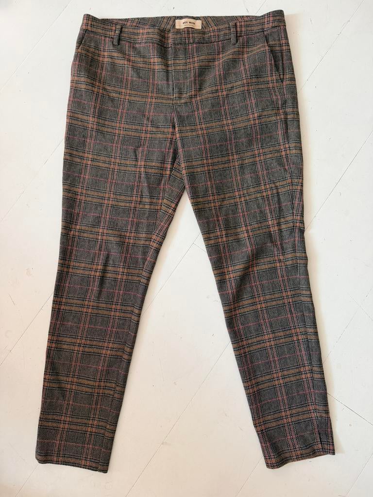 Mos Mosh geruite broek maat 42 zgan, Maat 42/44 (L), Ophalen of Verzenden, Zo goed als nieuw, Grijs