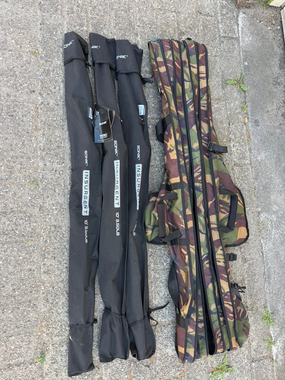Sonik insurgent 10ft 3.5lb hengels 3x, Ophalen, Zo goed als nieuw