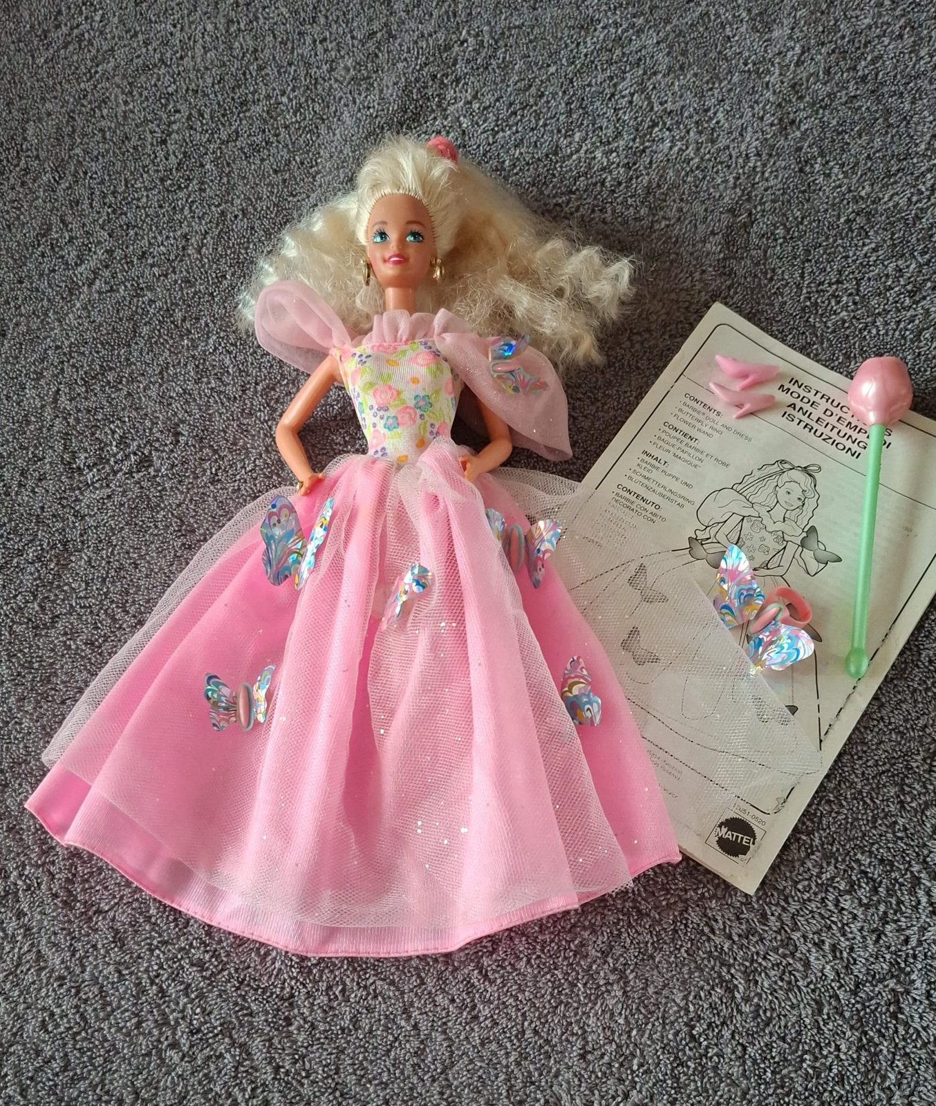 Butterfly Princess Barbie vintage, Kinderen en Baby's, Speelgoed | Poppen, Ophalen, Zo goed als nieuw, Barbie