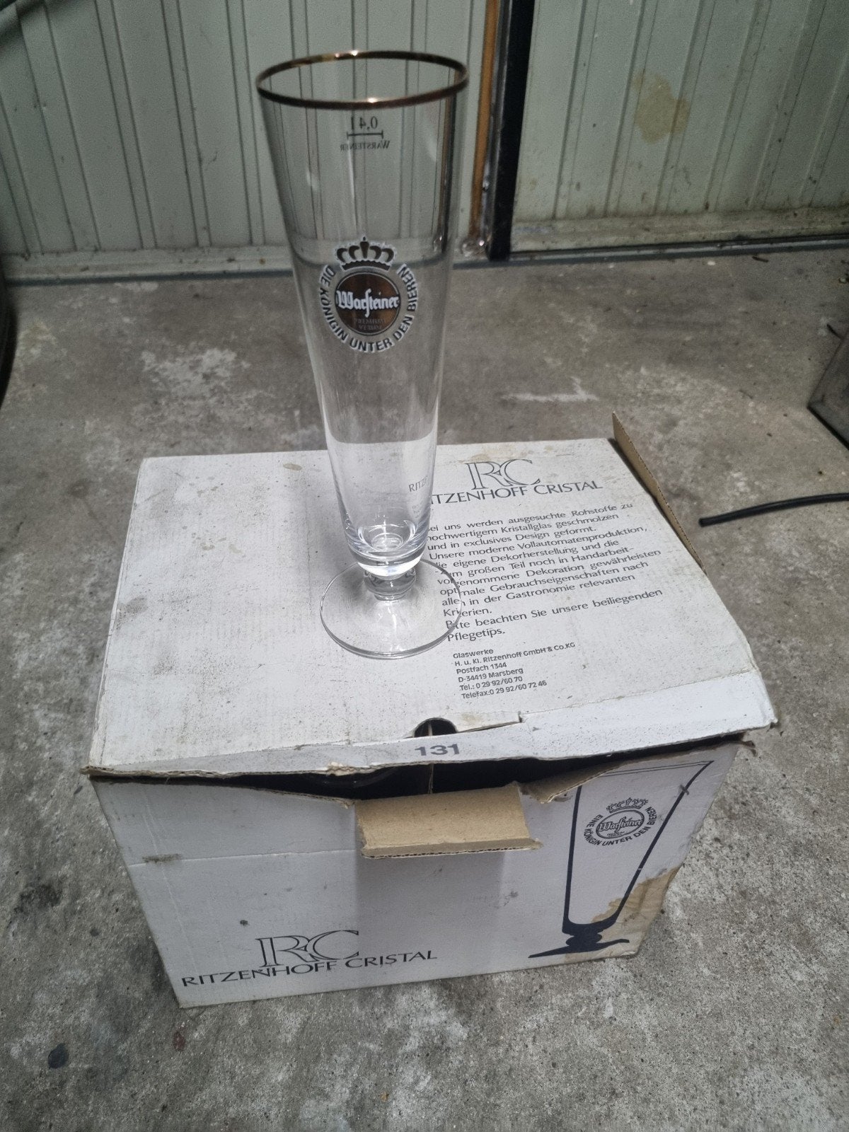 Warsteiner bierglazen 0.4L - Set van 12, Huis en Inrichting, Ophalen of Verzenden, Nieuw, Glas