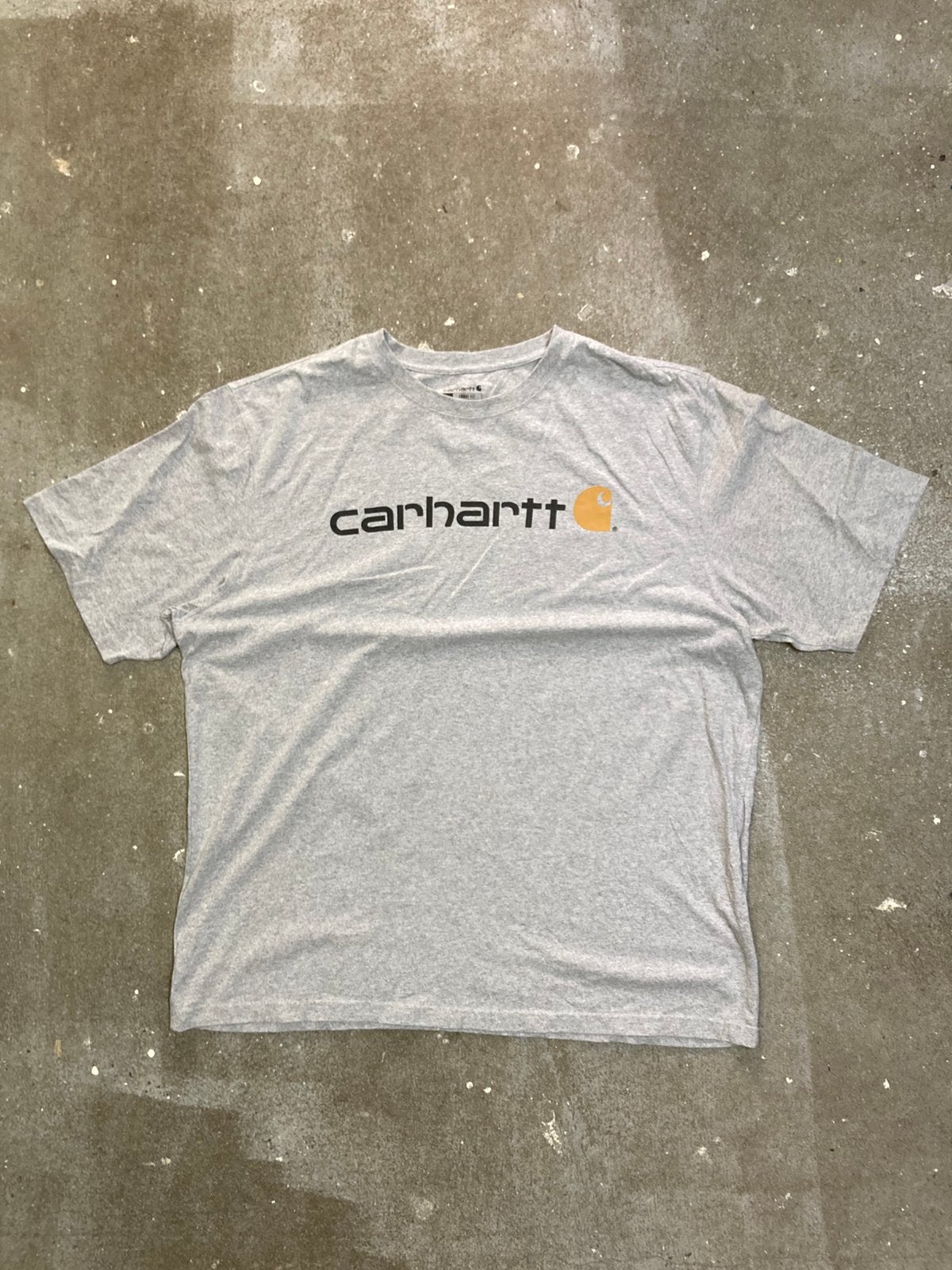 Carhartt Print T-Shirt – XXL - Loose Fit - Grey - Y2k, Kleding | Heren, T-shirts, Carhartt, Overige maten, Ophalen of Verzenden