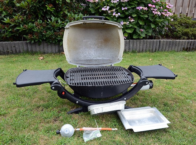 Weber BBQ- Q120 (voor fles of prikblik), Ophalen, Gebruikt