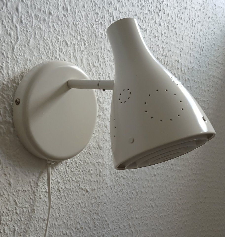 Lamp Wandlampen Ikea crème wit, jaren 90, Ophalen of Verzenden, Zo goed als nieuw, Metaal