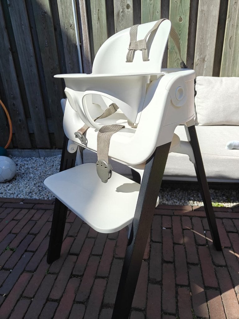 Stokke Steps compleet – stoel, peuterzit, blad en newborn, Kinderen en Baby's, Kinderstoelen, Ophalen, Zo goed als nieuw, Meegroeistoel