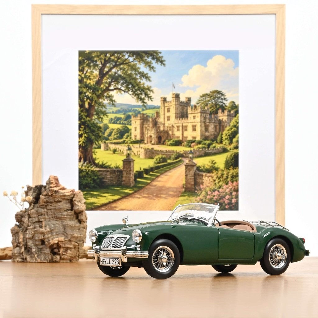 Norev 1:18 MGA 1955 British Racing Green, -, Nieuw, Norev, Ophalen of Verzenden