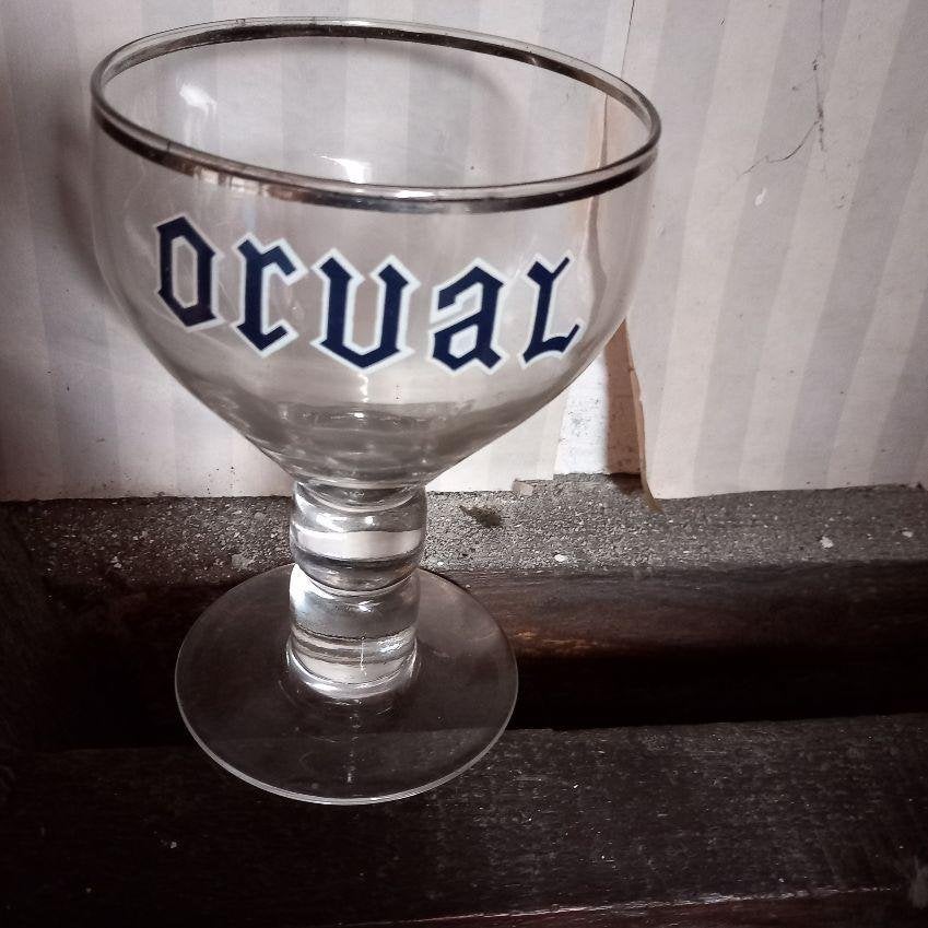 Trappist ORVAL glas, Ophalen of Verzenden, Zo goed als nieuw, Glas of Glazen, Overige merken