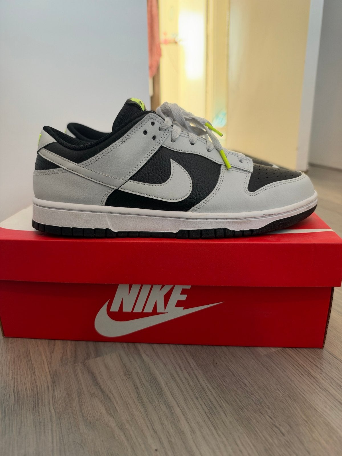 Nike Dunk Low Retro 'Grey Fog' - Maat 43, Ophalen, Zwart, Nieuw, Sneakers of Gympen
