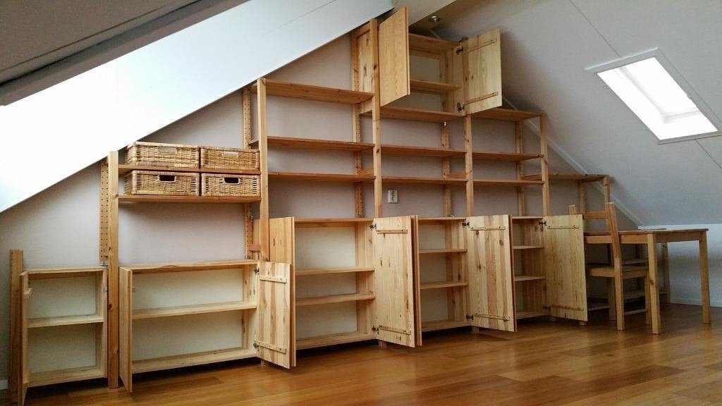 Ikea Ivar inzetkasten met en zonder deurtjes stellingkasten, Ophalen, Gebruikt, Met plank(en), Grenenhout