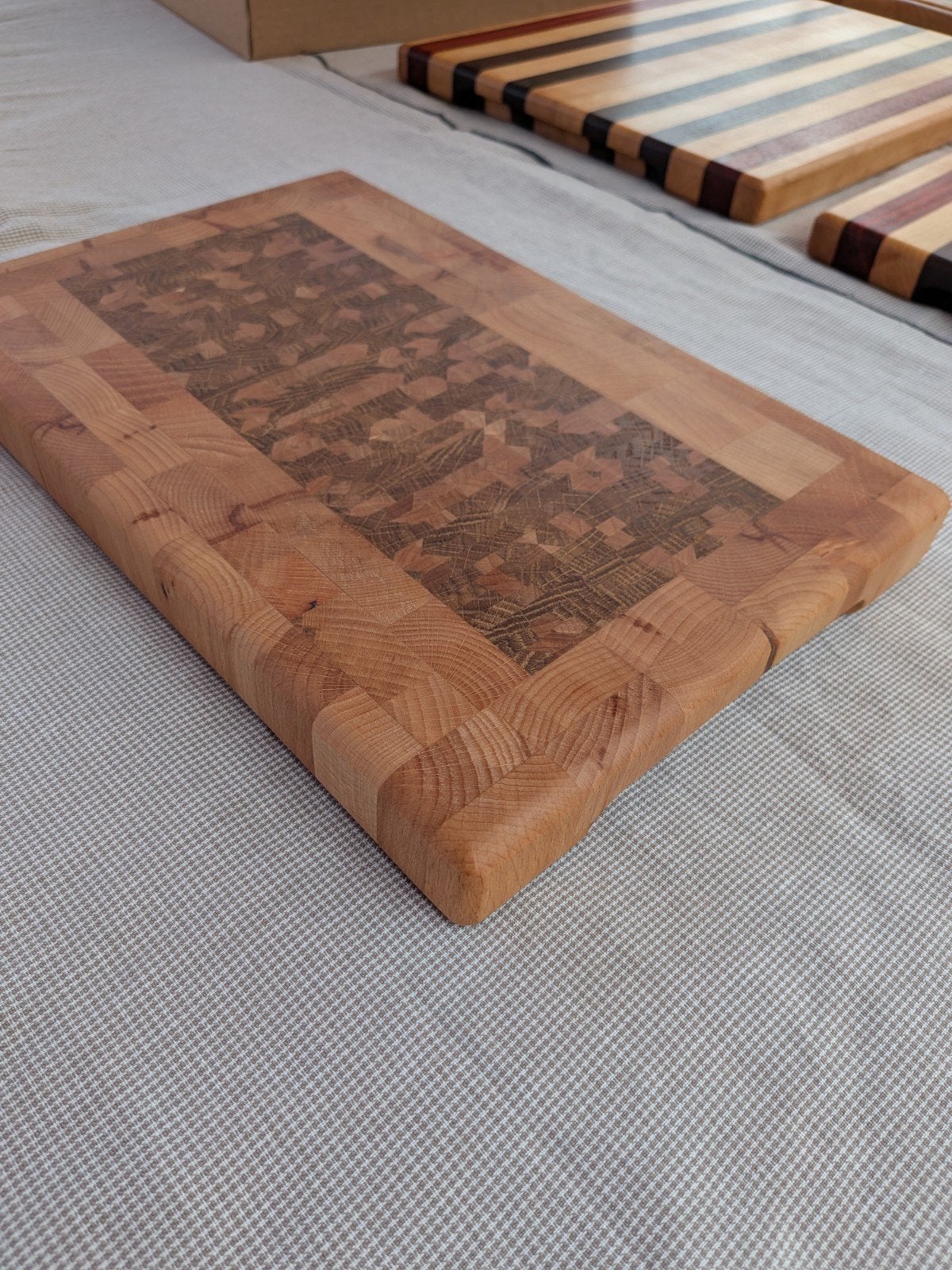 Handgemaakte End-Grain Snijplank - Eiken, Essen, Hard Maple, Ophalen of Verzenden