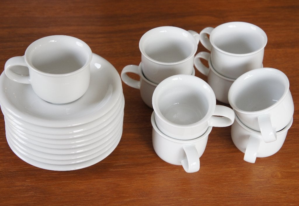 Thee- en koffiekoppen Arzberg Daily white, Ophalen of Verzenden, Zo goed als nieuw, Overige stijlen, Kop(pen) en/of Schotel(s)