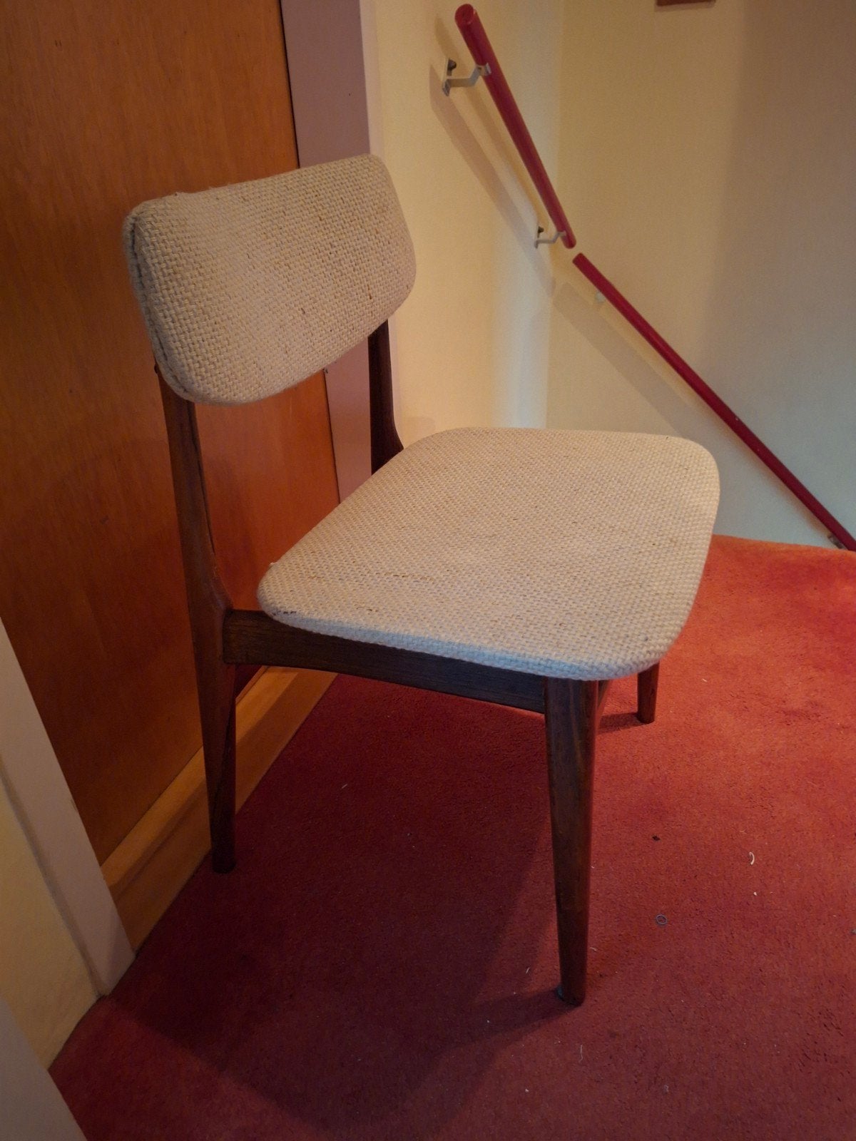 4 Vintage Topform palissander Eetkamerstoelen, Ophalen
