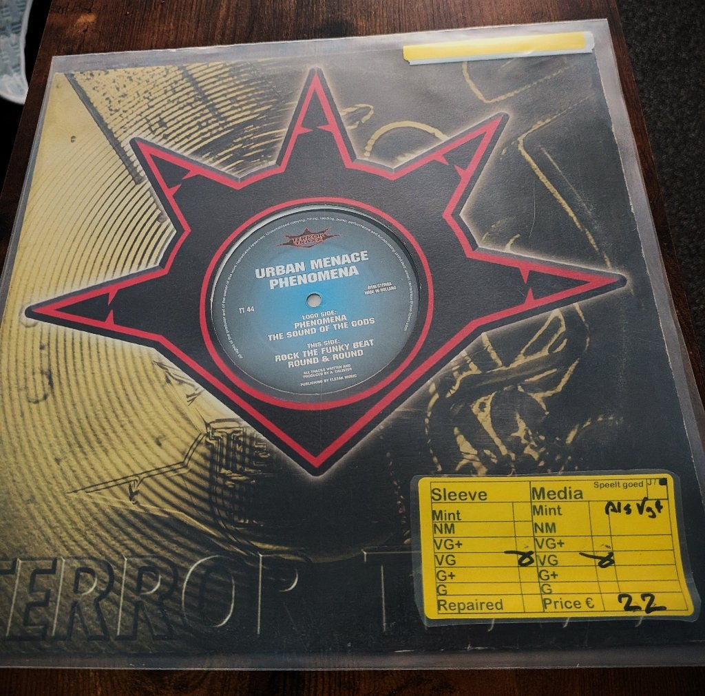 Urban Menace – Phenomena, Cd's en Dvd's, Vinyl | Dance en House, Gebruikt, Hardcore, Inclusief binnenhoes, Ophalen of Verzenden