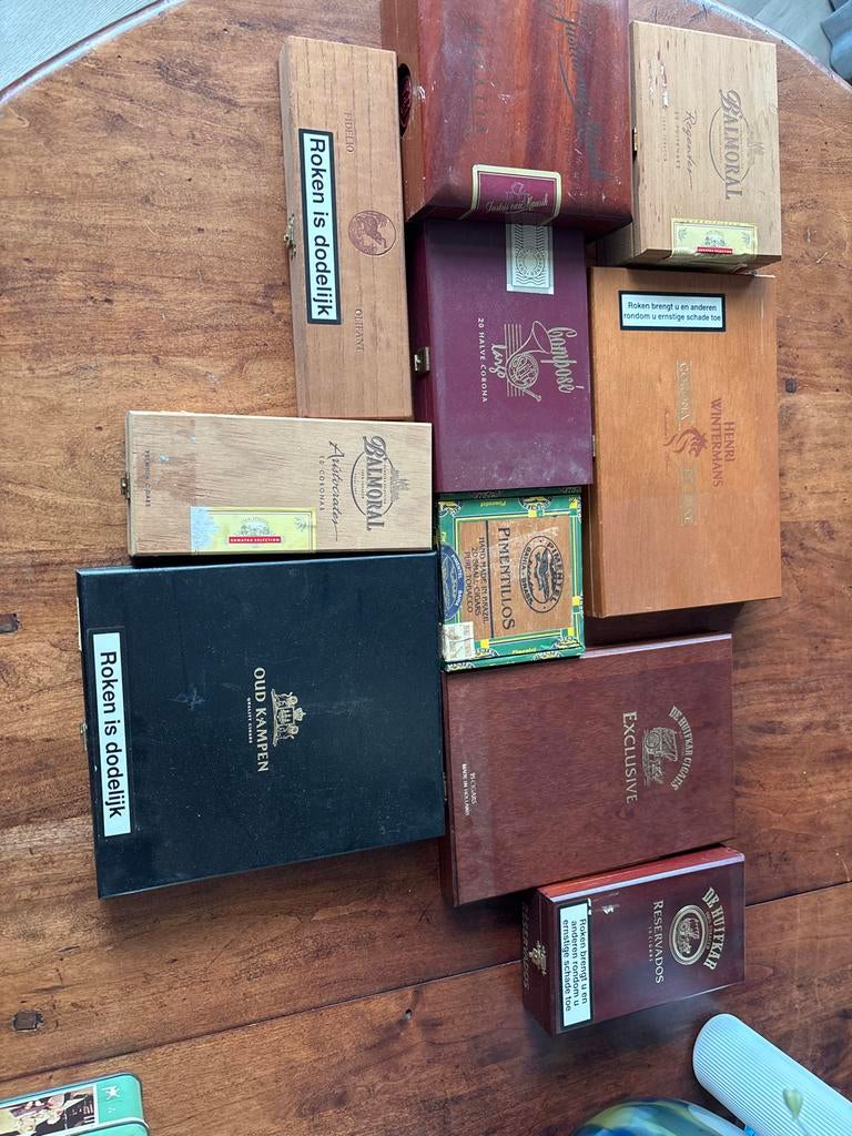 Diverse Oude Sigaren Dozen - Vintage Collectie, Ophalen of Verzenden, Gebruikt, Overige, Overige merken