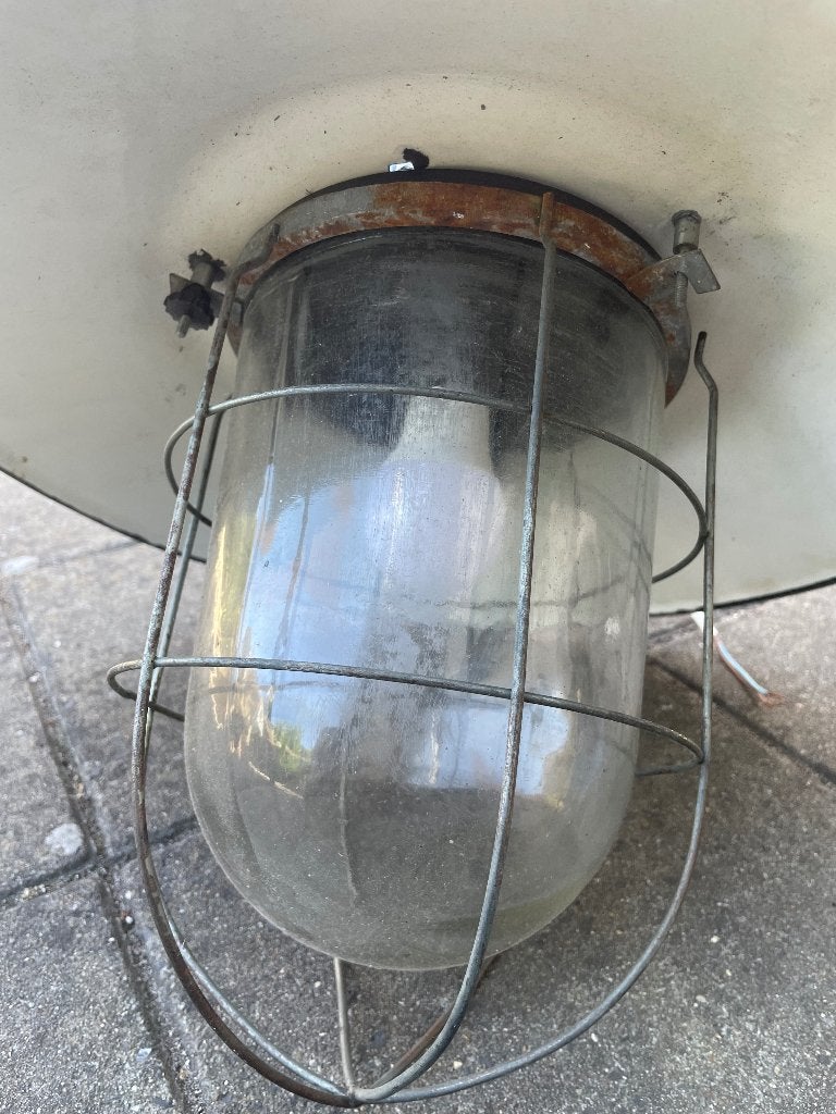 scheepslamp hanglamp buitenverlichting antiek, Antiek en Kunst, Antiek | Lampen, Ophalen