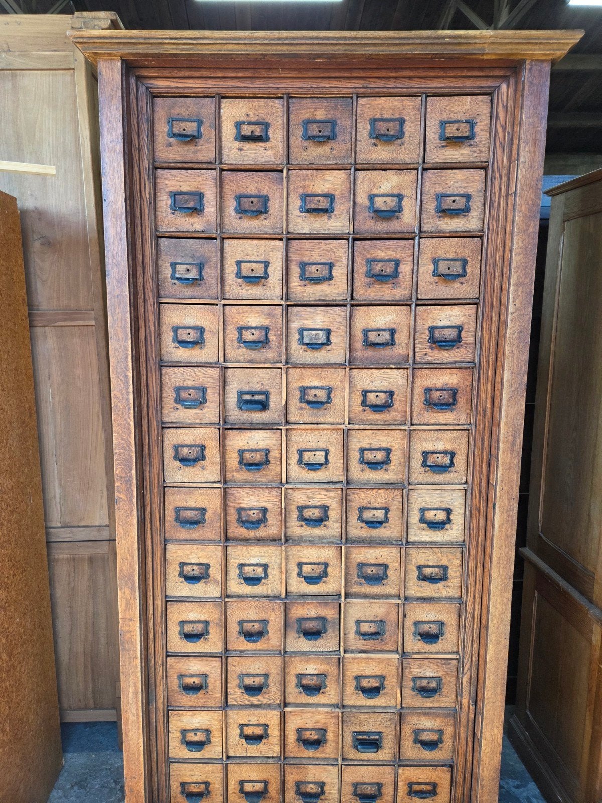 prachtige apothekerskast ~ ladekast ~winkelkast ~archiefkast, Huis en Inrichting, Ophalen, 100 tot 150 cm, 5 laden of meer, 200 cm of meer