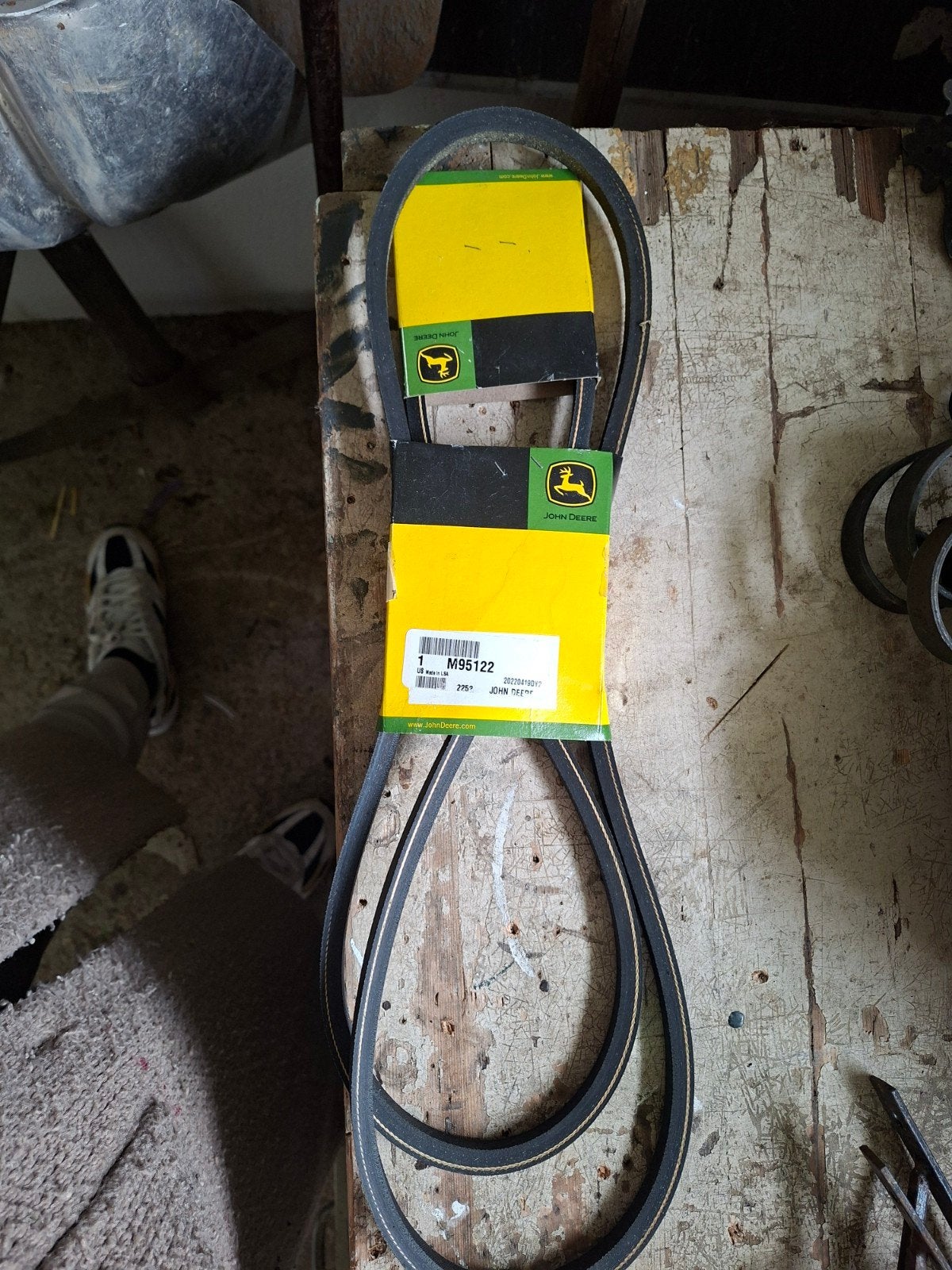 Spanbanden grasmaaier John Deere, Doe-het-zelf en Verbouw, Lieren en Takels, Ophalen of Verzenden, Nieuw