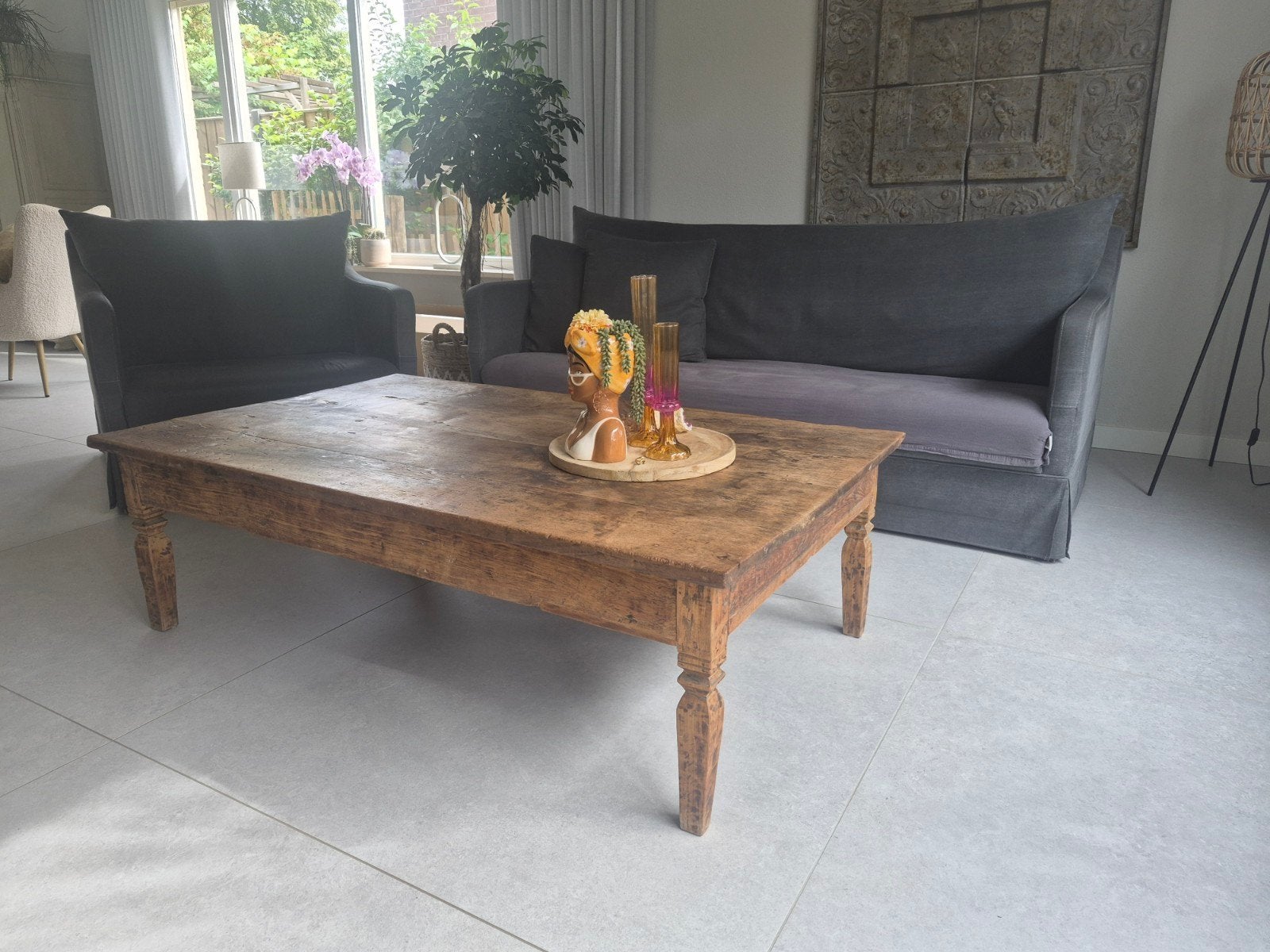 Prachtige landelijke salontafel, Huis en Inrichting, Ophalen, 50 – 75, 50 tot 100 cm, 150 tot 200 cm