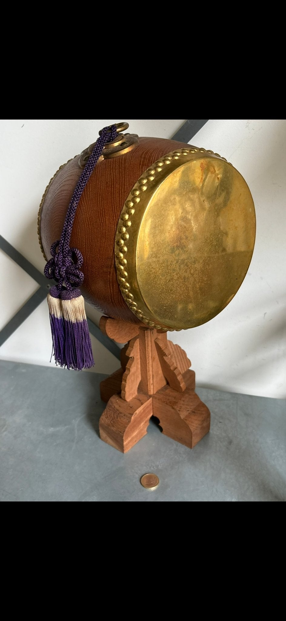 Decoratieve Japanse Taiko Trommel met Standaard, ?, Zo goed als nieuw, Ophalen, Overige merken