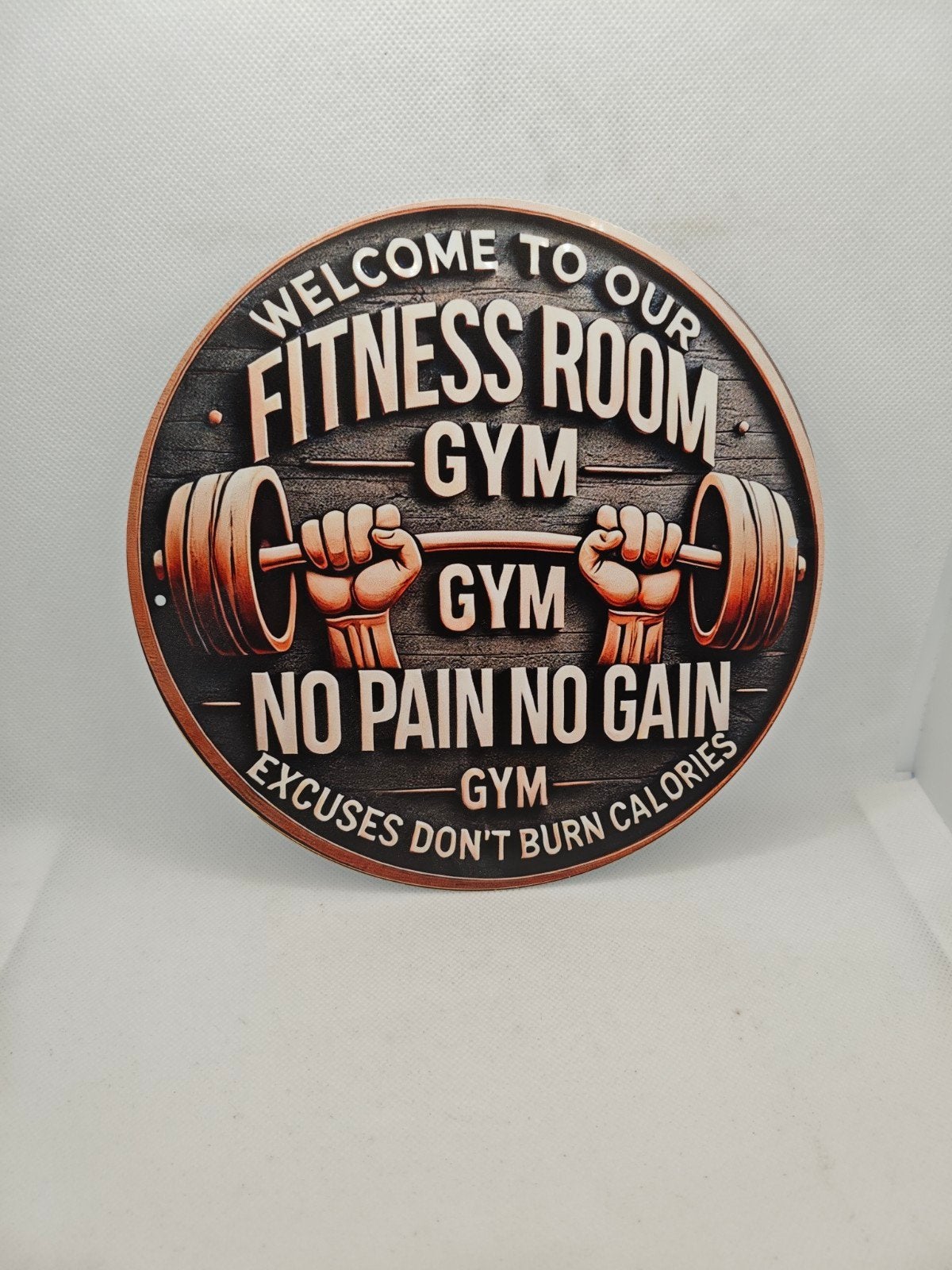 Leuke fitness metalen poster - nieuw, Ophalen of Verzenden, Zo goed als nieuw, Overige onderwerpen