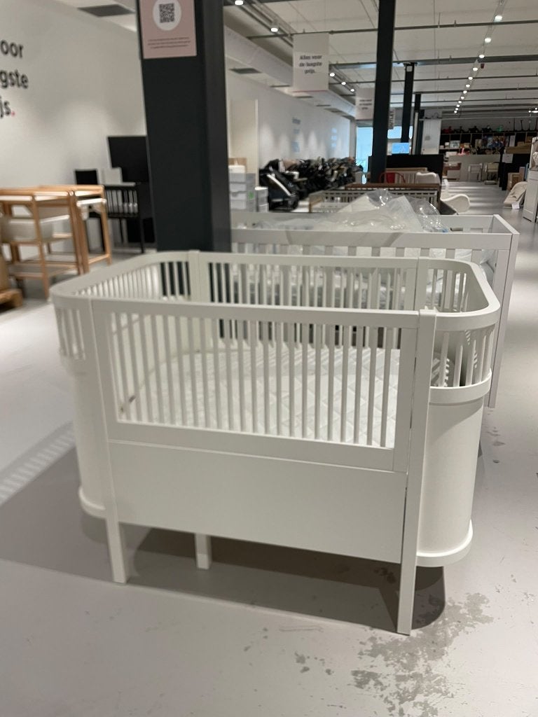 Sebra Meegroeibed Baby & Junior - Classic White, Ophalen, Zo goed als nieuw, Ledikant