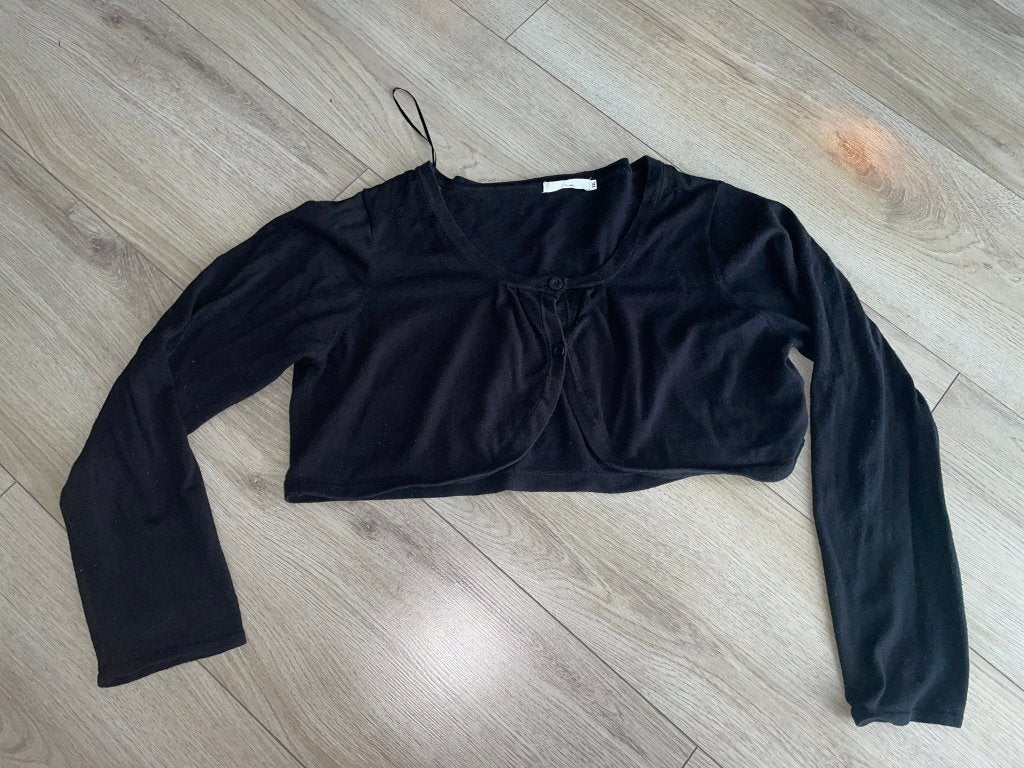 Miss etam xxl bolero vest vestje zwart zwarte, Verzenden, Gedragen, Maat 46/48 (XL) of groter, Zwart