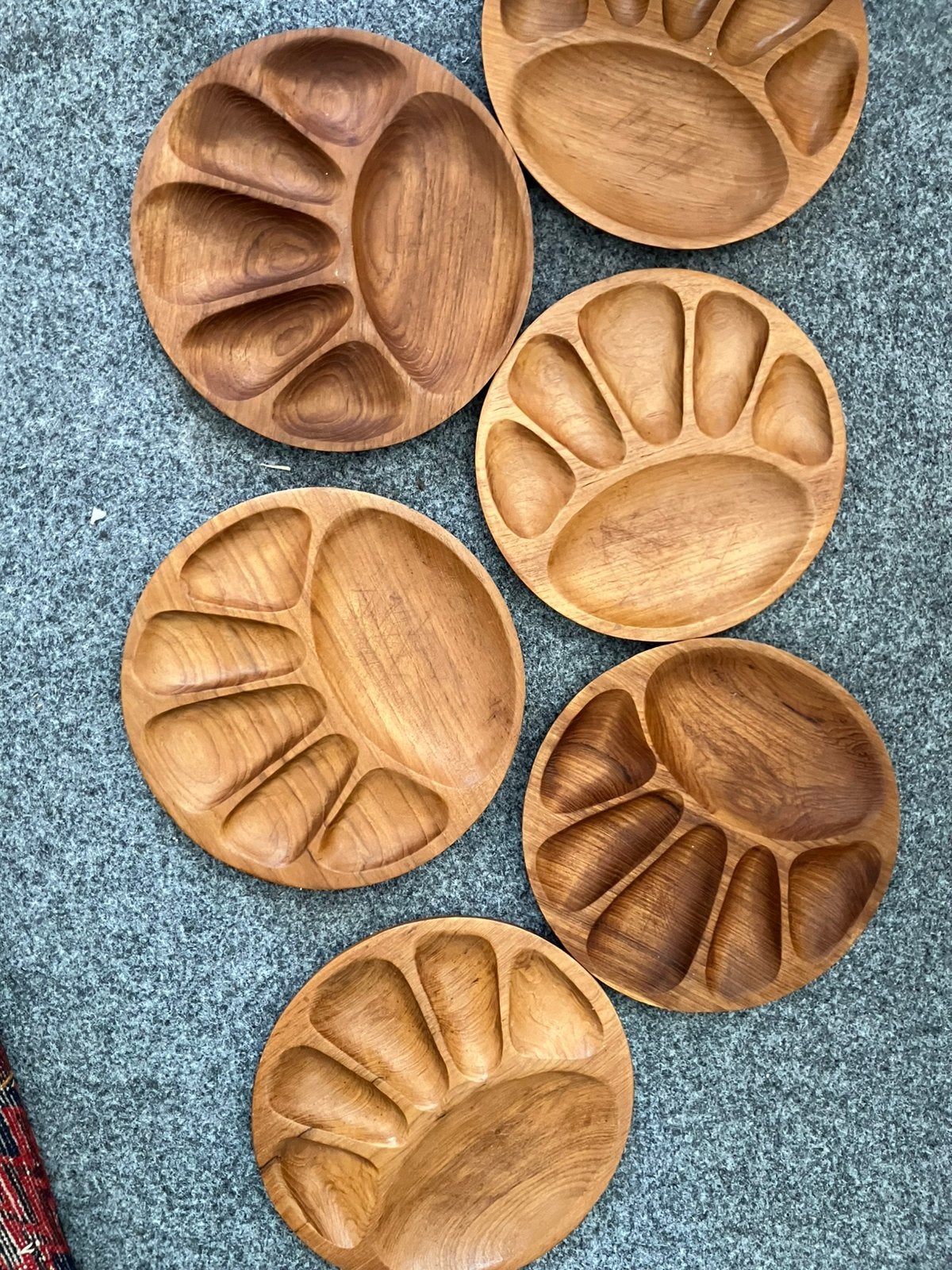 6 vintage houten borden, Ophalen of Verzenden, Zo goed als nieuw