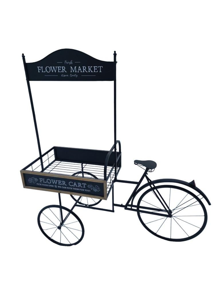 Decoratieve Bloemenkar - Deco Fiets - Winkel, Ophalen of Verzenden, Gebruikt