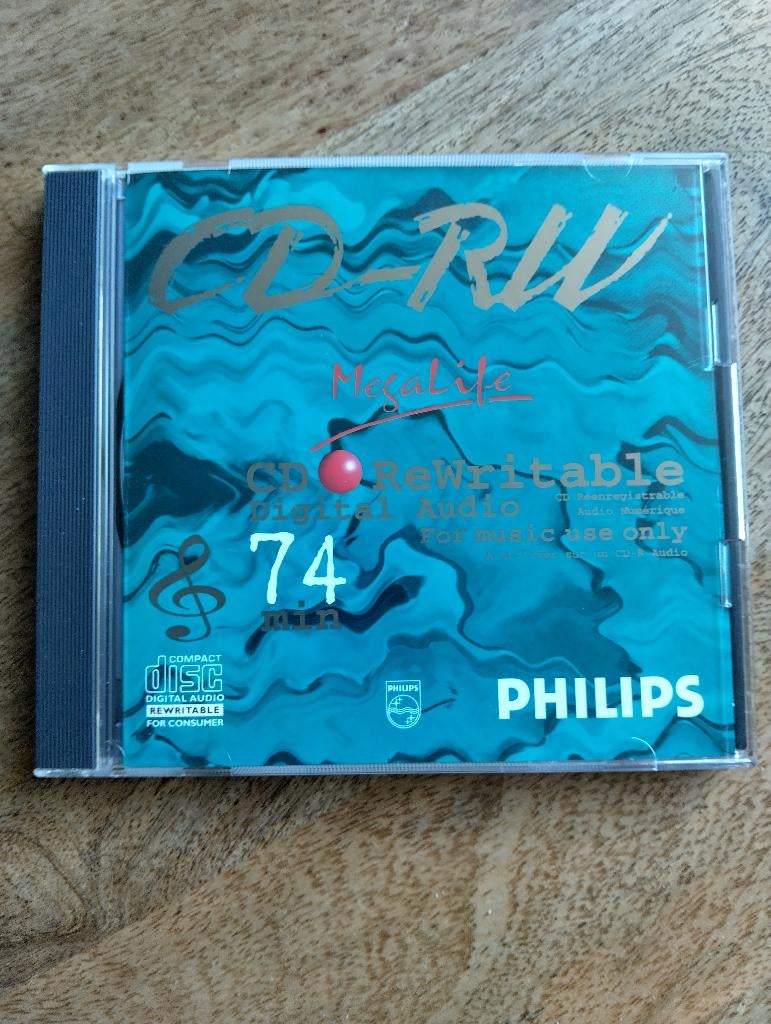 PHILIPS CD-RW 74 AUDIO * Geschikt Voor Audio CD Recorders *, Computers en Software, Beschrijfbare discs, Nieuw, Cd, Herschrijfbaar