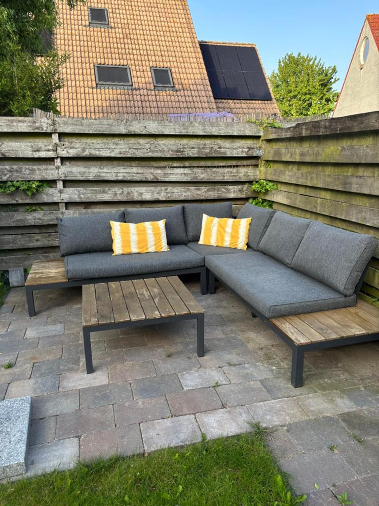 Exotan La Vida Loungeset 250x250cm met kussens, Ophalen, 5 zitplaatsen, Gebruikt, Bank