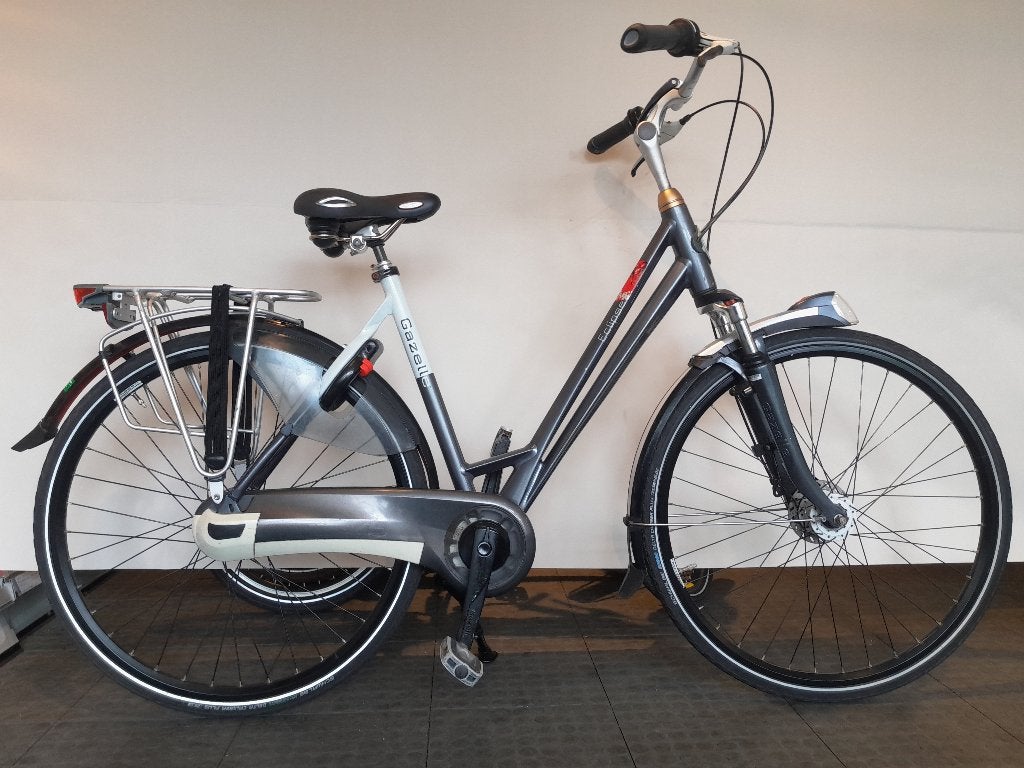 28 inch Gazelle Eclipse Limited met 8 versnellingen/ vering., Ophalen, 53 tot 56 cm, Versnellingen, Zo goed als nieuw