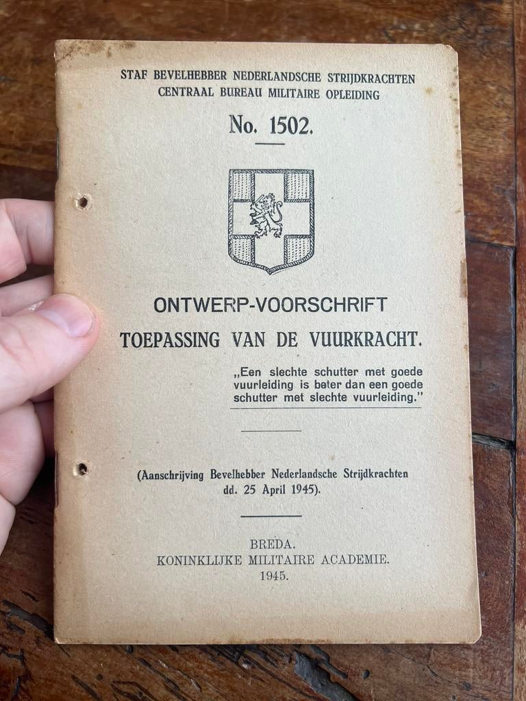 Nederlands NBS Instructie voorschrift schieten training, Ophalen of Verzenden, Nederland, Boek of Tijdschrift