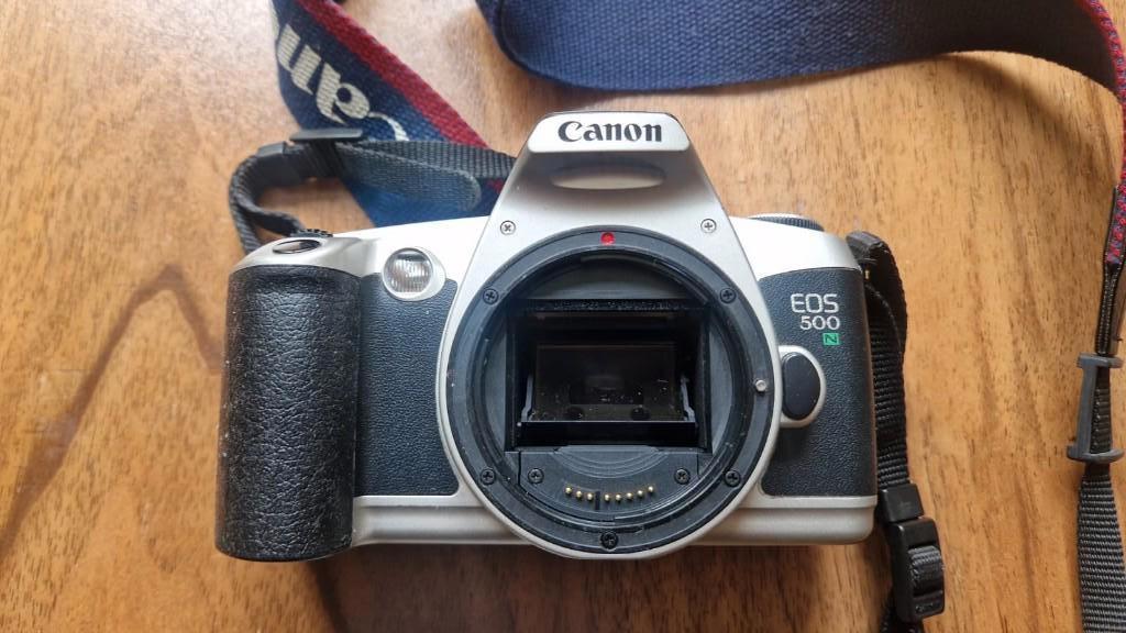Canon EOS 500N, Audio, Tv en Foto, Fotocamera's Analoog, Ophalen of Verzenden, Gebruikt, Compact, Overige Merken