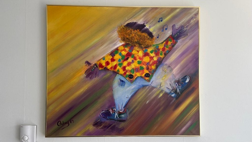 Clown, Aquarel, Ophalen, Gebruikt, Oorspronkelijke maker, Schilderij
