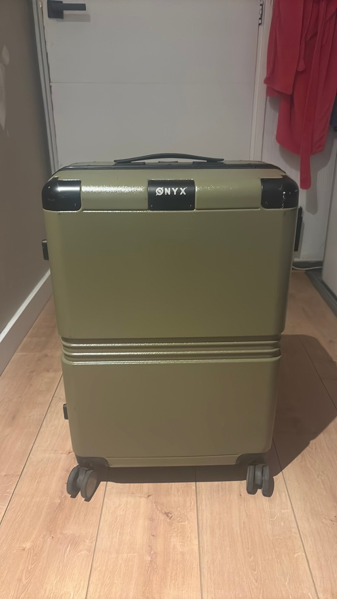 70L onyx koffer green perfecte staat, Ophalen of Verzenden, Zo goed als nieuw, Hard kunststof, 70 cm of meer