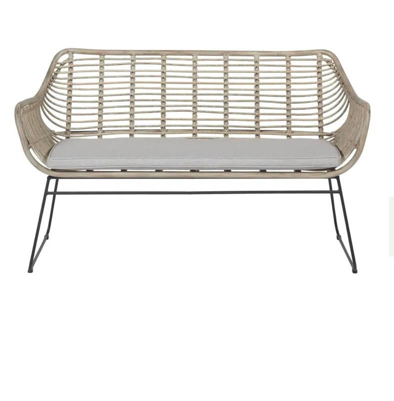 Tuinbank Mason 140 cm, Ophalen, Zo goed als nieuw, Wicker