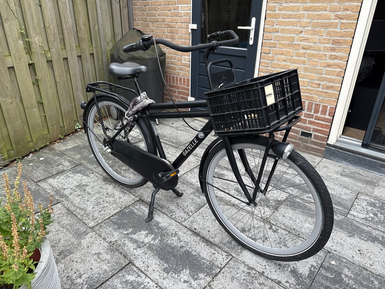 Opknapper Gazelle stadsfiets met voordrager en mand, Fietsen en Brommers, Fietsen | Heren | Herenfietsen, Ophalen, Terugtraprem