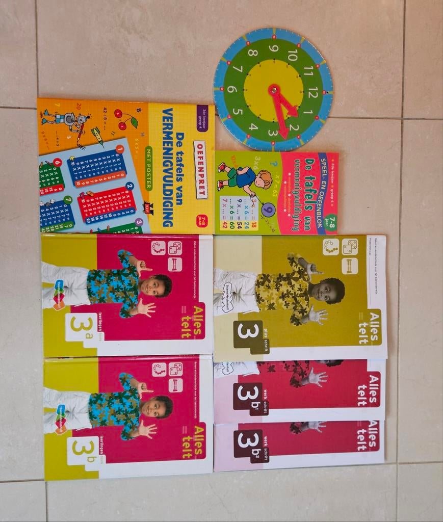 Pakketje rekenen groep 3-4 basisschool, Ophalen of Verzenden, Zo goed als nieuw, Overige niveaus, Overige vakken