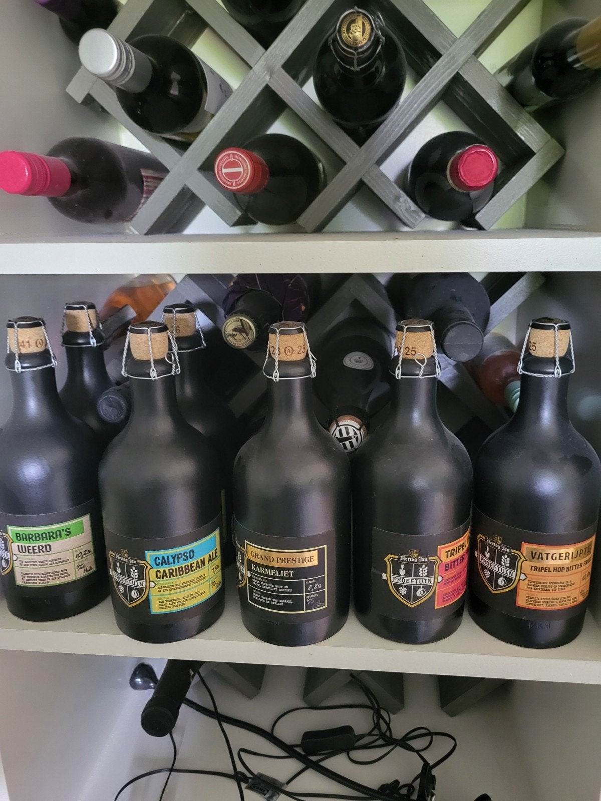 Hertog Jan Proeftuin - 7 unieke kruikjes, Verzamelen, Biermerken, Ophalen of Verzenden, Gebruikt, Flesje(s), Hertog Jan
