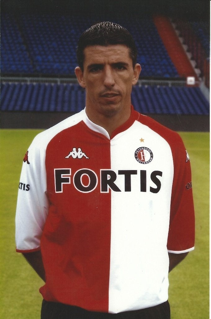 2007-2008 persfoto VI Ron Makaay Feyenoord, Verzamelen, Ophalen of Verzenden, Zo goed als nieuw, Feyenoord, Poster, Plaatje of Sticker