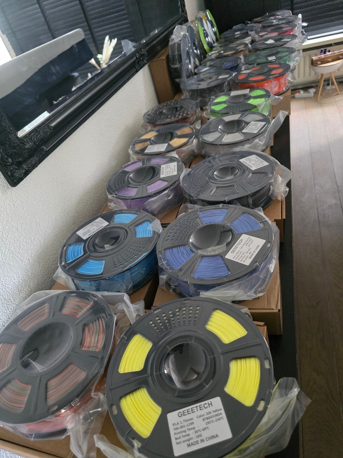Grote partij PLA filament voor 3D-printers - Diverse kleuren, Computers en Software, 3D Printers, Ophalen of Verzenden, Nieuw