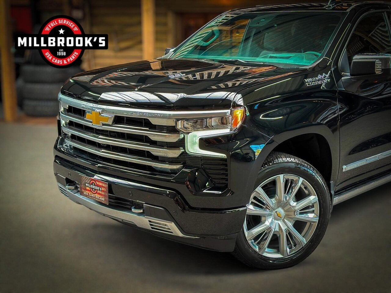 Chevrolet Silverado USA High Country 6.2 V8 420 PK laadbakco, Automaat, Zwart, Leder, Nieuw
