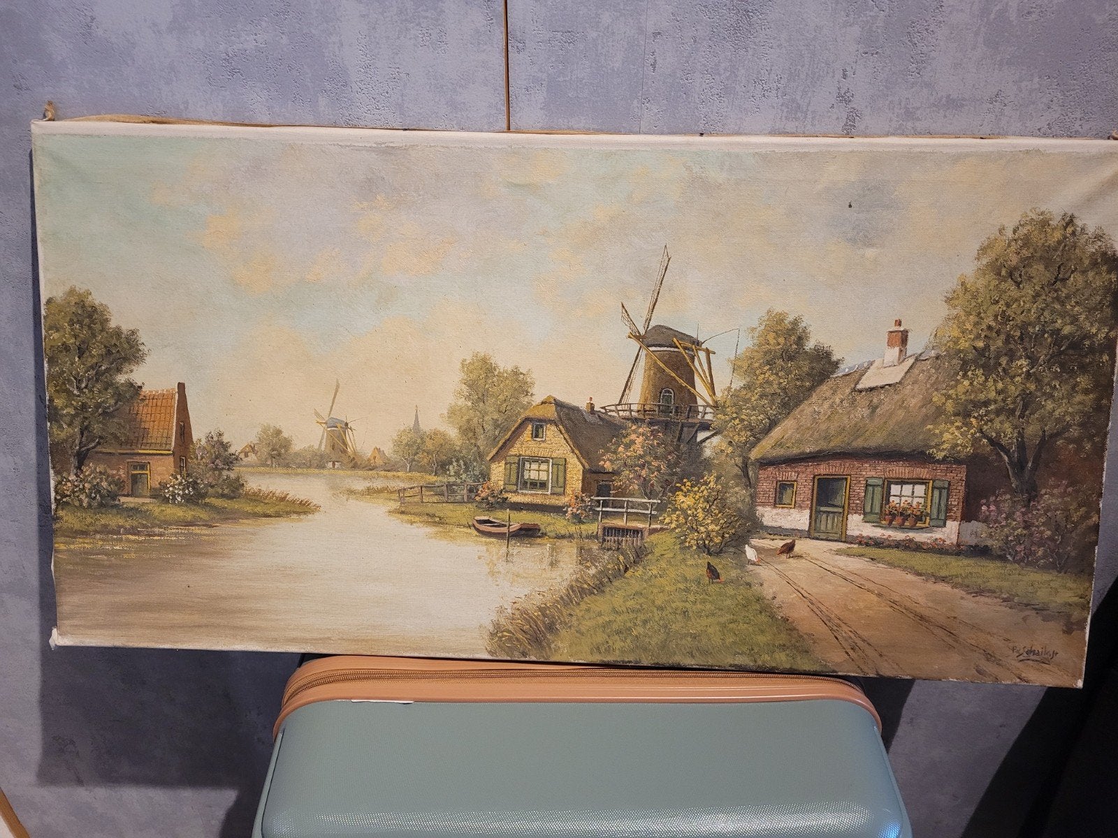 schilderij, Ophalen of Verzenden, Oud hollands, Olieverf, Landschap